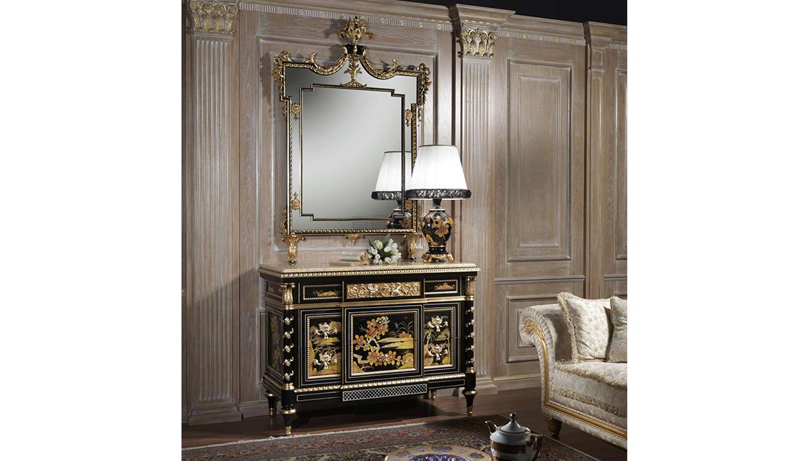 Luxury classic chest of drawers, collection Chinoiserie, art. 2095 梳妆台
