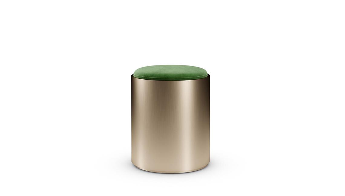 TAU 40 STEEL POUF短凳