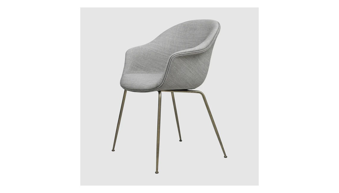 Bat Dining Chair, Conic Base - Fully Upholstered in Remix 123椅子